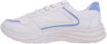 ⁦genuine Women's Leather Walking and Outdoor Sneaker - - White/Baby Blue, 41 EU⁩ - الصورة ⁦2⁩