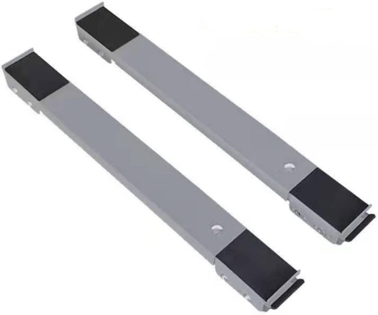 NW 1776 Two Movable/Adjustable Washing Machine Bases, Washing Machine Stand With Brake, Refrigerator Base Mobile Cart,Suitable for Refrigerator Base, Dryer Base, Washing Machine Base, Grey