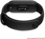 ⁦OcioDual Silicone Replacement Strap Compatible with Xiaomi Mi Band 6 5 Amazfit Band 5 Black Soft Strap Anti-lost Replacement⁩ - الصورة ⁦3⁩