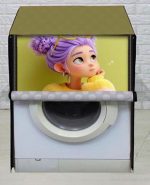 Washing Machine Cover - Dustproof & Waterproof Protective Case for Automatic Washing Machines, Decorative Cartoon Design, Anti-Scratch & Easy to Clean | Stylish Cartoon Automatic Washing Machine Cover