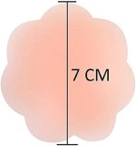 ⁦Nipple-less covers, silicone breast lift, reusable breast pasties-Flower Shape Silicone Reusable Adhesive Silicone Nipple Cover Breast Pads⁩ - الصورة ⁦3⁩