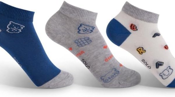 Solo Boy Sneaker Fashion Socks Pack Of 3