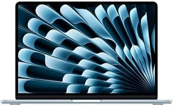 Apple 2025 MacBook Air (13-inch, Apple M4 chip with 10-core CPU and 10-core GPU, 16GB Unified Memory, 512GB) - Sky Blue;English