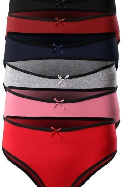 Mesery Set OF (6) Cotton Panties - Multicolor
