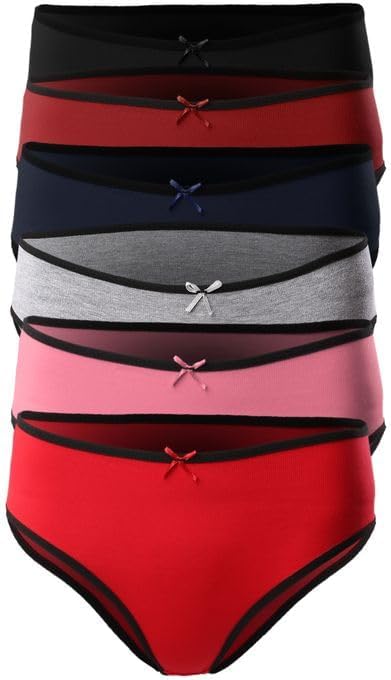 Mesery Set OF (6) Cotton Panties - Multicolor