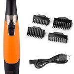 Malay Men's Electric Razor Trimmer@@ Waterproof Beard Groomer@@ Cordless USB Rechargeable Body Groomer and Hair Remover for Eyebrow@@ Facial & Body Hair Trimmer for Men and Women KM 1910