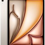 Apple iPad Air 13-inch with M3 chip Built for Apple Intelligence, Liquid Retina Display, 256GB, 12MP Front/Back Camera, Wi-Fi 6E, Touch ID, All-Day Battery Life — Starlight