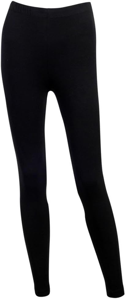 41VbCJ7gfuL._AC_SL1000_.jpg Girls' Cotton Leggings, Elastic Waistband, Stretch Fit