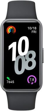 ⁦HUAWEI Band 10 Smart Watch, Metallic Design and Comfortable Wearing, Pro-level Sleep Analysis, Emotional Health Aid, 100 Workout Modes, Robust Battery Life, IOS and Android, Black⁩ - الصورة ⁦5⁩