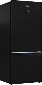 Beko Refrigerator 509 Liter With Bottom freezer - Digital - Inverter - No-Frost,2 Doors - Black - RCNE590E35ZB