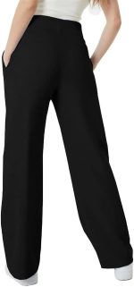 ⁦Sherwal High Waist Wide Leg Sweatpants - Sportswear - Side Pockets and Drawstring Waist for Women⁩ - الصورة ⁦2⁩