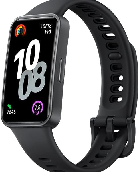 HUAWEI Band 10 Smart Watch, Metallic Design and Comfortable Wearing, Pro-level Sleep Analysis, Emotional Health Aid, 100 Workout Modes, Robust Battery Life, IOS and Android, Black
