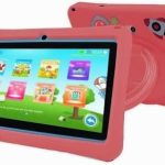 Oteeto K3 Kids Tablet – 7″ LCD Screen, 4GB RAM, 128GB Storage, 3000mAh Battery, 5MP & 2MP Cameras, Wi-Fi + Bluetooth, Tempered Glass Screen Protector, Case, Strap