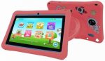 Oteeto K3 Kids Tablet – 7″ LCD Screen, 4GB RAM, 128GB Storage, 3000mAh Battery, 5MP & 2MP Cameras, Wi-Fi + Bluetooth, Tempered Glass Screen Protector, Case, Strap