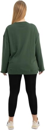 ⁦سويتشرت قطن رقبه دائريه للجنسين من Work Fit⁩ - الصورة ⁦2⁩