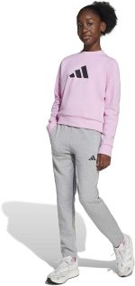 adidas jg fi logo ts pink,true pink,black gym & training tracksuit for junior girls size
