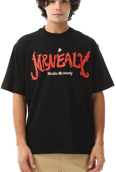 وايت رابيت تيشرت مريح برقبة دائرية