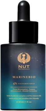 ⁦Nut Botanicals Marinebio 5% Niacinamide Serum With Panthenol B5 & Postbiotic Complex 30 Ml⁩ - الصورة ⁦2⁩