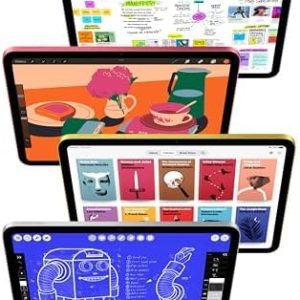 ⁦Apple iPad 11-inch: A16 chip, 11-inch Model, Liquid Retina Display, 256GB, Wi-Fi 6, 12MP Front/12MP Back Camera, Touch ID, All-Day Battery Life — Silver⁩ - الصورة ⁦2⁩