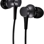 Xiaomi Mi In-Ear Earphones Basic with High-Fidelity Sound, Built-in Microphone, and Comfortable Silicone Ear Tips in Black for Enhanced Audio Quality and Clear Calls