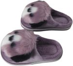 Boys Girls Winter Slippers Indoor or Outdoor Latest Fashion Slipper Flip Flops Casual Kids Boys Fur Cochie Sole Kids Slippers [Panda Face]