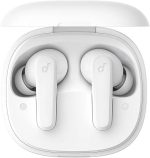⁦Anker Soundcore R50i White True Wireless (TWS) Earbuds 10mm Drivers with Big Bass, Bluetooth 5.3, 30H Playtime, IPX5-Water Resistant, AI Clear Calls with 2 Mics, 22 Preset EQs via App⁩ - الصورة ⁦2⁩