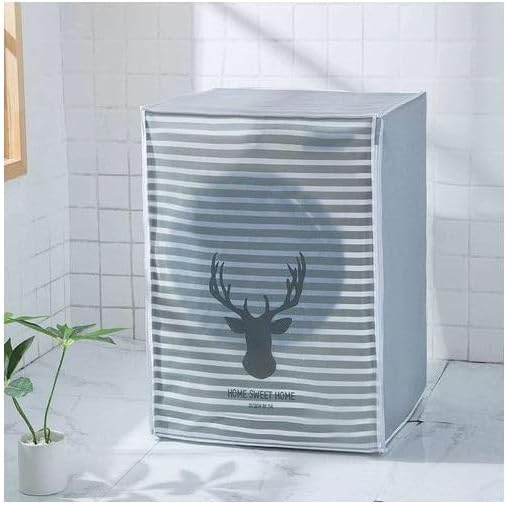 Generic Automatic Washing Machine Cover, Grey, Cotton, Not Water Resistant