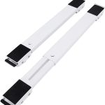 NW 1776 Two Movable/Adjustable Washing Machine Bases, Washing Machine Stand With Brake, Refrigerator Base Mobile Cart,Suitable for Refrigerator Base, Dryer Base, Washing Machine Base, White
