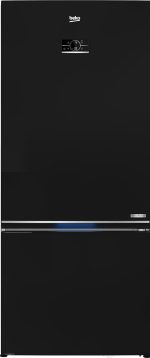 ⁦Beko Refrigerator 509 Liter With Bottom freezer - Digital - Inverter - No-Frost,2 Doors - Black - RCNE590E35ZB⁩ - الصورة ⁦2⁩