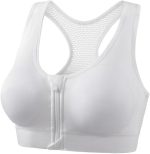 Comfortable Wide Mesh Back Sports Bra, Perfect Support Wirefree
