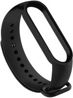 OcioDual Silicone Replacement Strap Compatible with Xiaomi Mi Band 6 5 Amazfit Band 5 Black Soft Strap Anti-lost Replacement