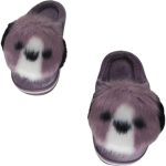 ⁦Boys Girls Winter Slippers Indoor or Outdoor Latest Fashion Slipper Flip Flops Casual Kids Boys Fur Cochie Sole Kids Slippers [Panda Face]⁩ - الصورة ⁦5⁩