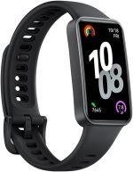 ⁦HUAWEI Band 10 Smart Watch, Metallic Design and Comfortable Wearing, Pro-level Sleep Analysis, Emotional Health Aid, 100 Workout Modes, Robust Battery Life, IOS and Android, Black⁩ - الصورة ⁦2⁩