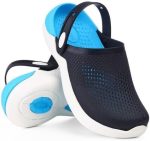 ⁦Men's Clog Slippers Comfortable Medical Insole Flexible Outdoor Home Slippers - Medical Blue Insole⁩ - الصورة ⁦2⁩