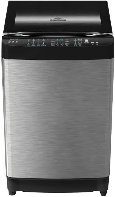 غسالة ملابس اوتوماتيك تحميل علوي بسعة 17 كجم من تورنيدو، انفرتر DDM، مع مضخة، ستانلس ستيل، TWT-TLD17RSC، كيلوجرام، متعدد