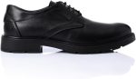 ⁦Men's Genuine Leather Fashion Boots - Formal Shoes for Work and Occasions - Comfortable and Durable Slip Resistant Perfect Size 41 for Men - Black⁩ - الصورة ⁦2⁩