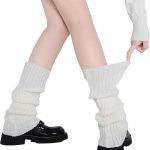 Leg Warmers for Women Winter - Leg Warmers Y2k 80s Over The Knee Ribbed Leg Socks for Eighty's Party Sports Yoga