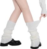 Leg Warmers for Women Winter - Leg Warmers Y2k 80s Over The Knee Ribbed Leg Socks for Eighty's Party Sports Yoga
