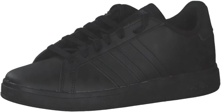 Adidas grand court lifestyle tennis lace-up shoes tennis shoes for unisex kids