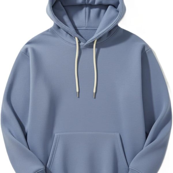 DO IT mens Basic Cotton Hoodie Sweatshirt