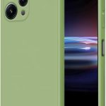 HONLEN Case for Redmi 12 (4G) / Redmi 12 5G Protective Case, (6.79 Inches) Liquid TPU Silicone Mobile Phone Case with Drop Protection Silicone Cover Matcha Green