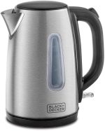 Black & Decker 1.7L Concealed Coil Stainless Steel Kettle, Jc450-B5, Silver