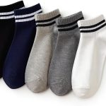 Trendora Cotton Blend Ankle Socks, Mixed Colors, Regular Size, 5 Pairs With 1 Gift, Casual Wear, Machine Washable