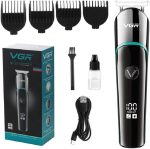 Vgr Professional Hair Shaver & Clipper, Hair Trimmer - Corded & Cordless Use, Precision T-Blade, Led Battery Indicator, Usb Charging, 4 Comb Attachments, 120 Min Working Time, V-291