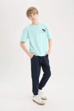 ⁦DeFacto Boys Regular Fit Casual Knitted Bottom Trousers Z4094A6 Trousers⁩ - الصورة ⁦3⁩