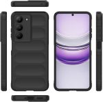 ⁦جراب متوافق مع Realme 14x 5G ، - غطاء مزدوج الحماية مصقول مقاوم للصدمات مع حماية فائقة للكاميرا - غطاء واقي مضاد للخدش شديد التحمل و مقاوم للانزلاق من Graby Shop - اسود⁩ - الصورة ⁦3⁩