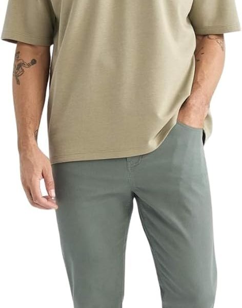 DeFacto Mens Slim Jean Cut Casual Chino Trousers B2089AX Trousers