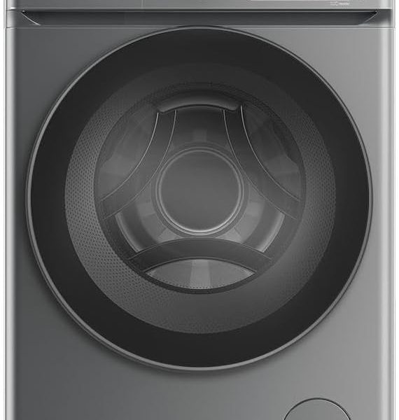 Fresh Washing Machine, 8kg, Silver, 1200 RPM, Glass Door 2, Direct Drive Motor