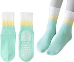 Pilates Grip Non-Slip Socks for Yoga, Barre, Hospital & Elderly, Men & Women,Yoga Socks,Running Socks,