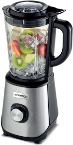 ⁦Kenwood Glass 1000W Power Blender Blender/Smoothie Maker 2 L With Grinder Mill, Chopper Mill, Ice Crush Function Blm45.720Ss Black/Silver⁩ - الصورة ⁦2⁩